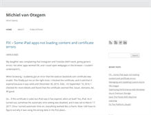 Tablet Screenshot of michiel.vanotegem.nl